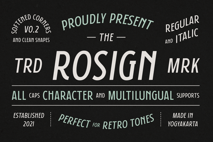 Rosign - Regular and Italic