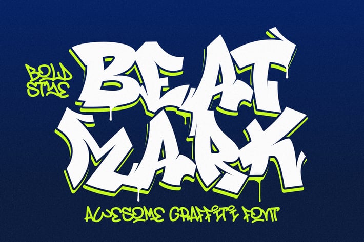 Beat Mark - Awesome Graffiti Font