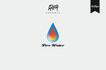 Fire Water Logo Template