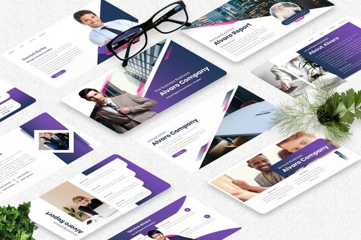 Alvaro - Annual Report Googleslide Template