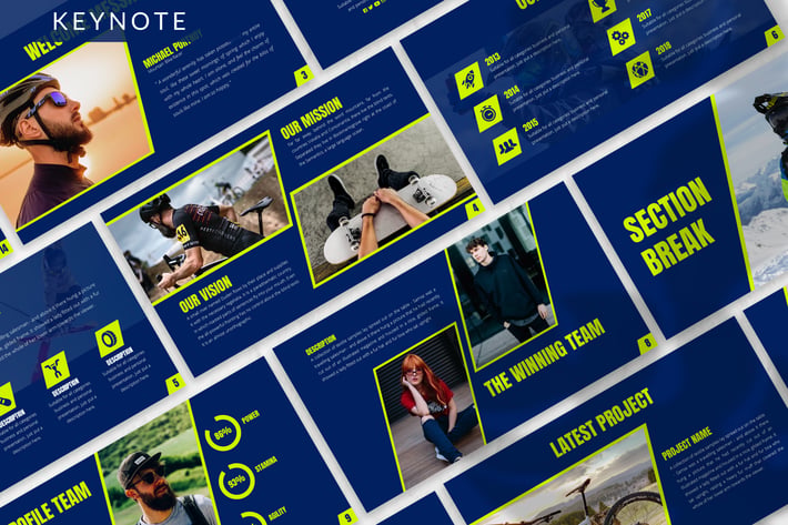 Adrenaline - Sport Keynote Template