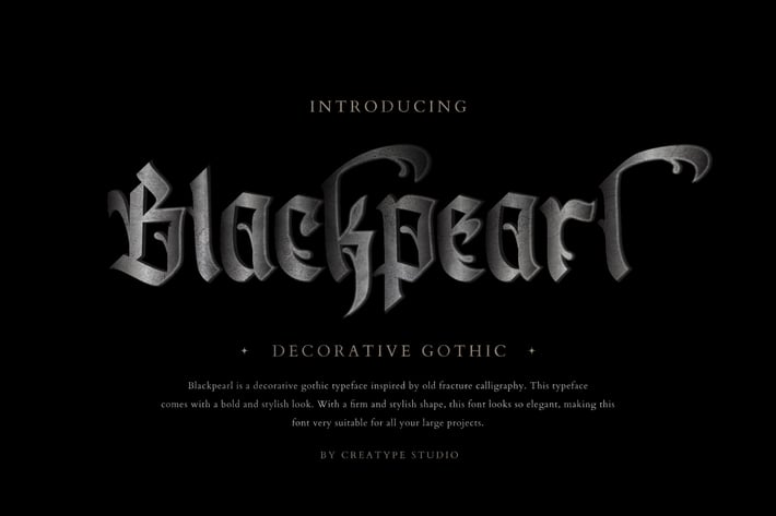 Blackpearl Gothic Business Font