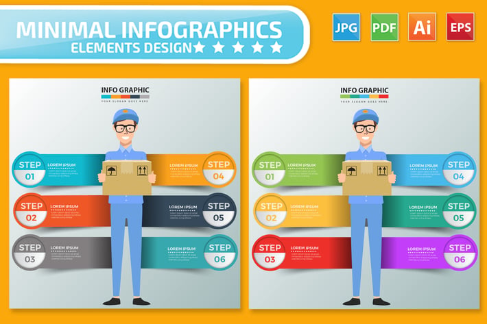 Delivery Infographics design