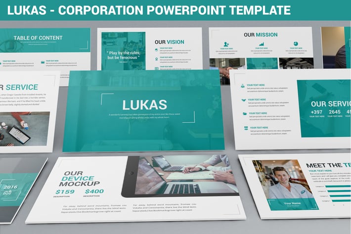 Lukas - Corporation Powerpoint Template