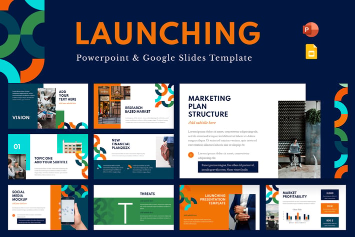 Launching Powerpoint & Google Slides Template