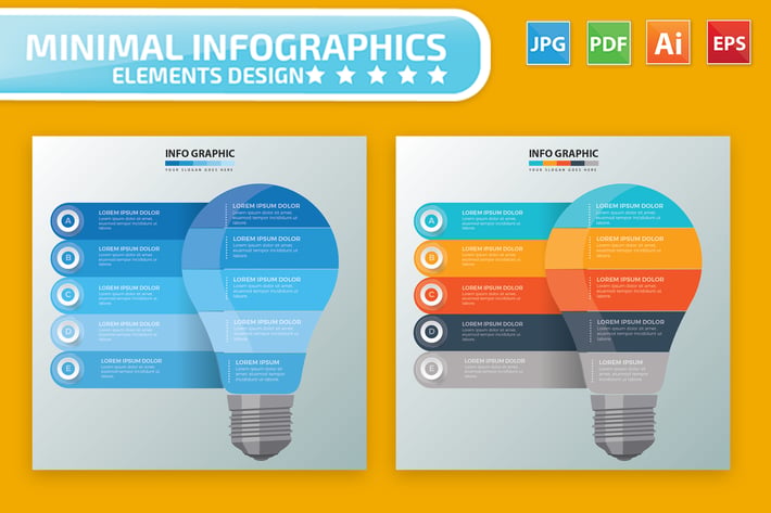 Lightbulb Infographics