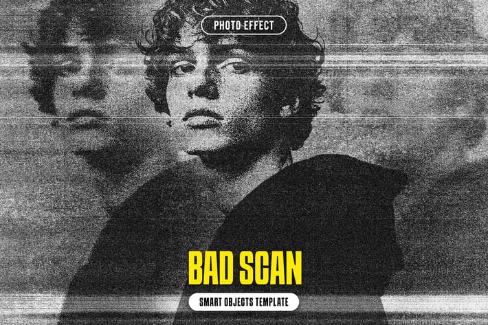 Bad Scan Photo Effect
