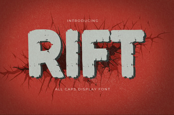 Rift - All Caps Display Font