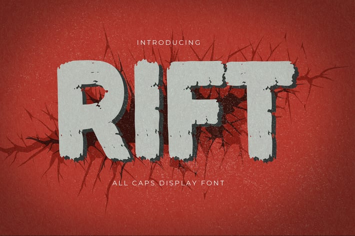 Rift - All Caps Display Font