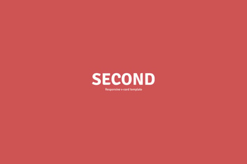 Second Responsive V-card Template 