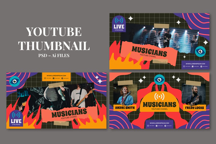 Artboard – Youtube Thumbnail Template Pack