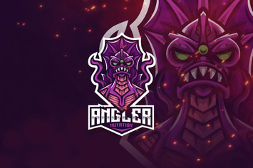 Angler Mutation Esport Logo Template