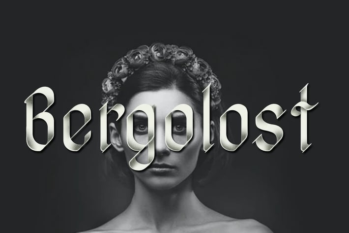 Bergolost Black Letter Typeface