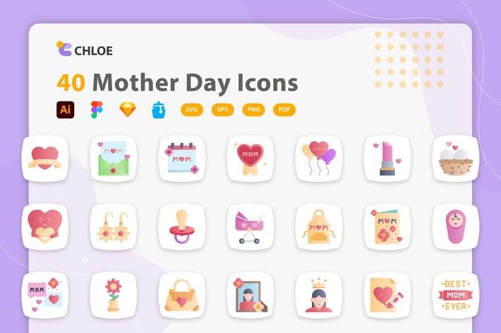 Chloe - Mother's Day icons
