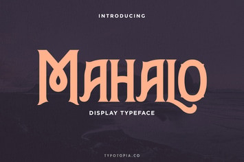 Mahalo Display Typeface