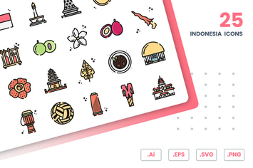 Indonesia Icons Set