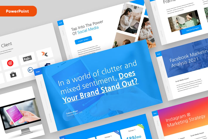 VIRAL - Social Media Marketing Powerpoint Template