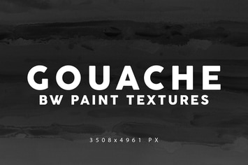 Black & White Gouache Textures