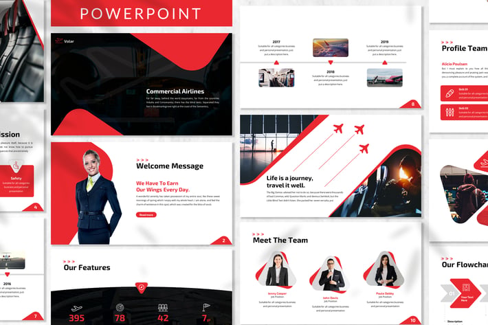 Volar - Airlines Powerpoint Template