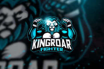 Kingroar Fighter - Mascot & Esport Logo