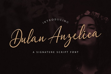 Dulan Anzelica - Signature Script Font