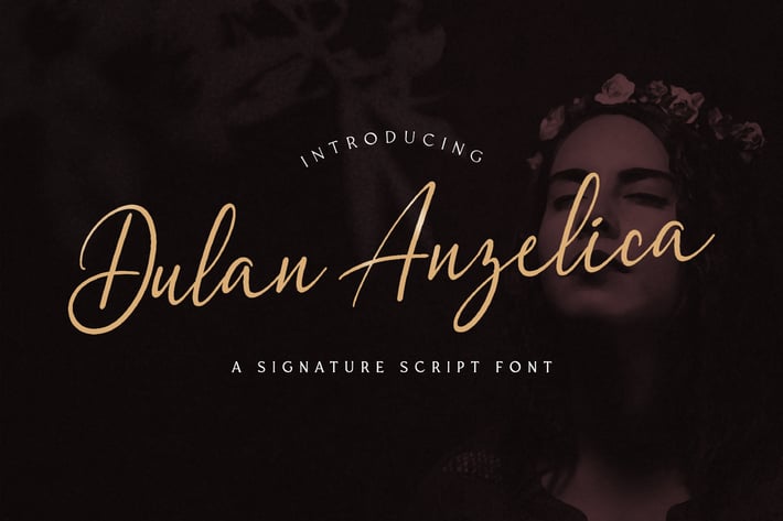 Dulan Anzelica - Signature Script Font