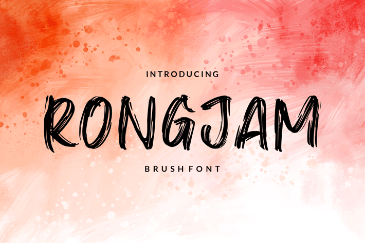Rongjam - Brush Font