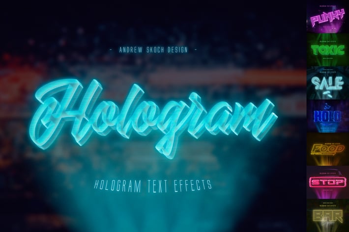 Hologram Text Effects