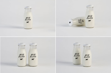 Milk Bottle Mock Up