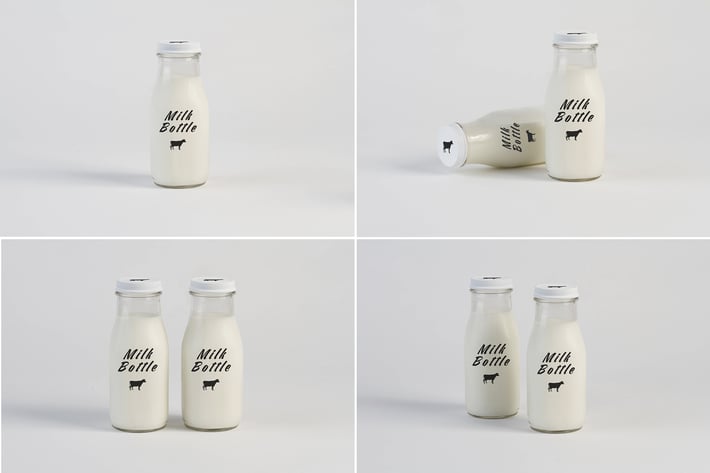 Milk Bottle Mock Up
