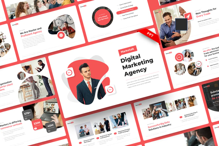 Marketalk - Digital Marketing PowerPoint Template