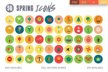 50 Spring Icons