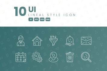 10 UI Detailed Icon Collection