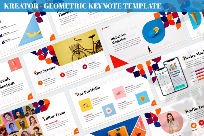 Kreator - Geometric Keynote Template