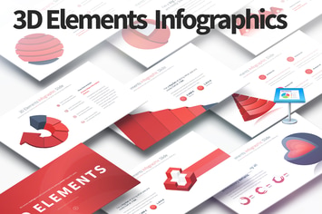 3D Elements - Keynote Infographics Slides