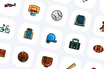 Sports Equipment Icons