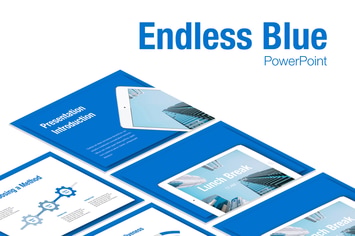 Endless Blue PowerPoint Template