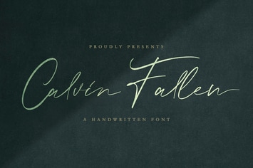Calvin Fallen - Handwritten Signature Font