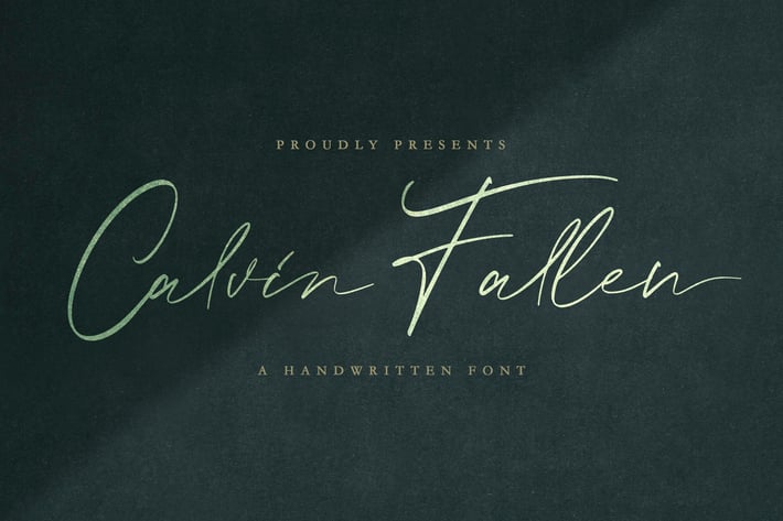 Calvin Fallen - Handwritten Signature Font