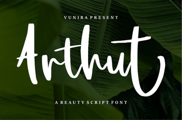 Arthut |Modern Script Font