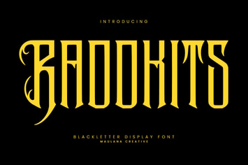 Raddkits Blackletter Display Font