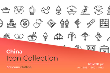 China Outline Icon