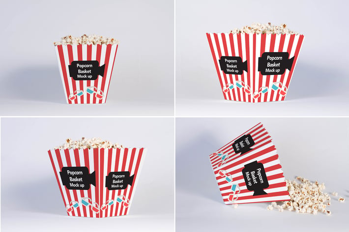 Popcorn Basket Mock Up