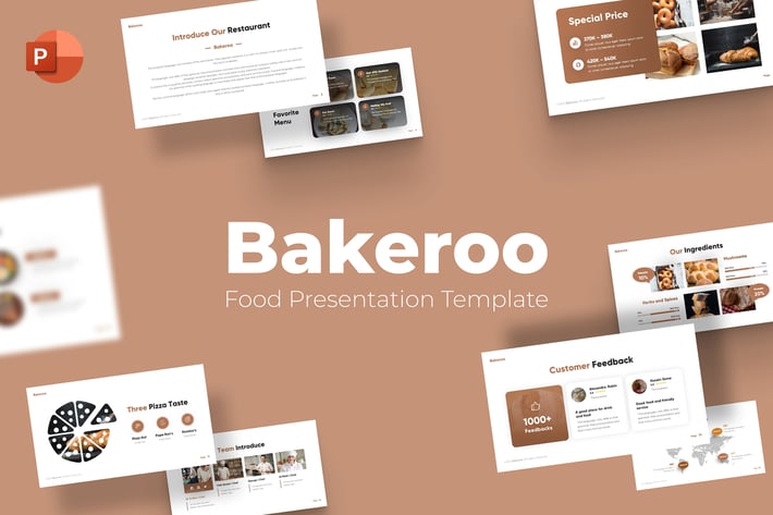 Bakeroo Food Bakery Powerpoint Template