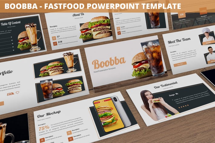 Boobba - Fastfood Powerpoint Template