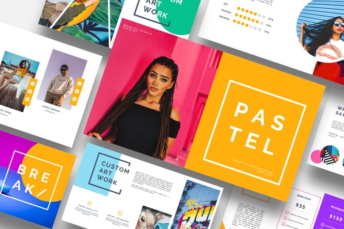 Pastel - Pop Art & Graffiti Keynote Template