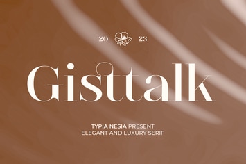 Gisttalk - Elegant And Luxury Modern Serif