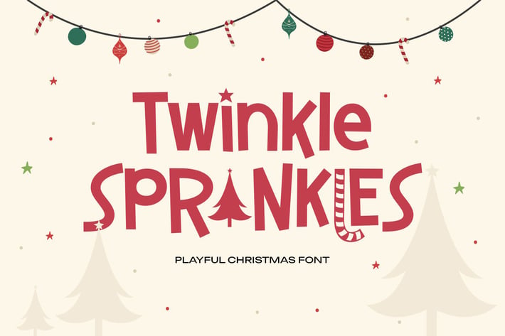 Twinkle Sprinkles - Playful Christmas Font