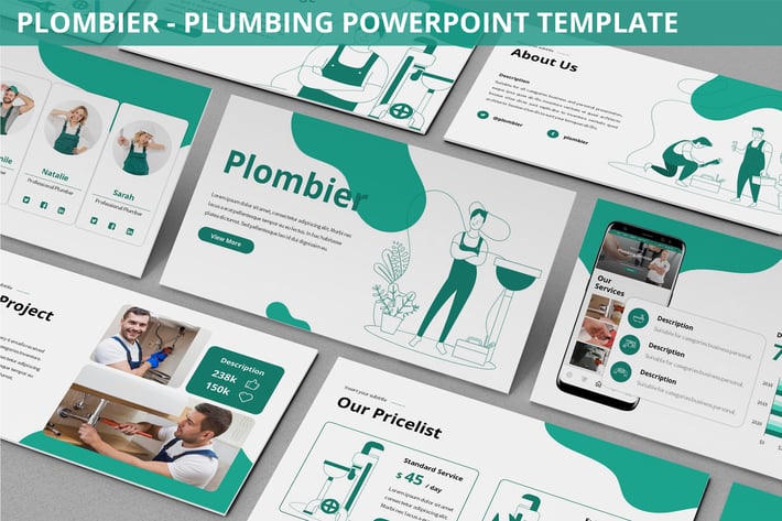 Plombier - Plumbing Powerpoint Template