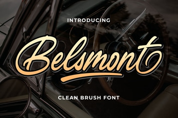 Belsmont - Clean Brush Font